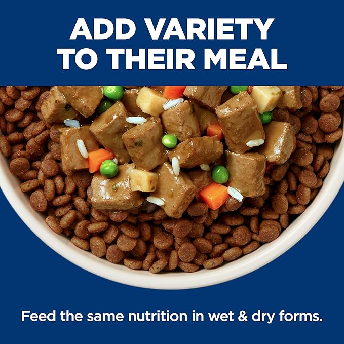 Hill's Science Diet Adult Perfect Weight Wet Dog Food, Hearty Vegetable & Chicken Stew, 12.5 oz. Cans, 12-Pack