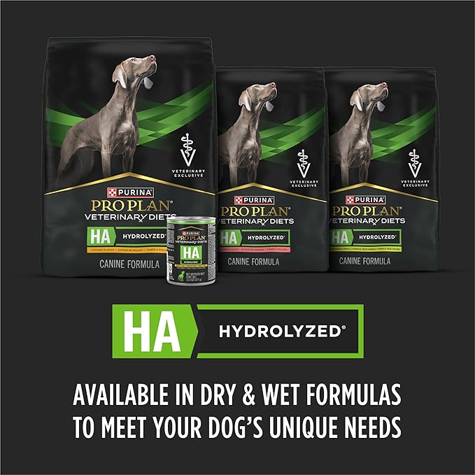Pro Plan Veterinary Diets Purina HA Hydrolyzed Protein Dog Food Dry Chicken Flavor Formula - 25 lb. Bag