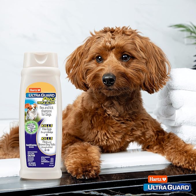 Hartz UltraGuard Pro Triple Active Flea & Tick Dog Shampoo