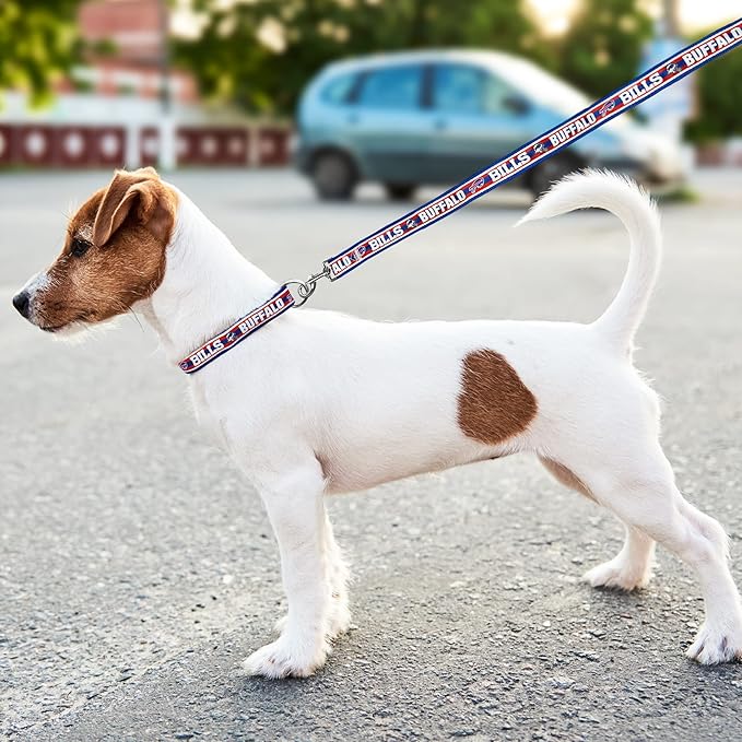 NFL PET Leash Buffalo Bills Dog Leash, Large Football Team Leash for Dogs & Cats. A Shiny & Colorful Cat Leash & Dog Leash Licensed by The NFL
