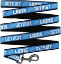 Pets First NFL Licensed Detroits Lions Pet Leash, Size Large – Durable Satin Dog & Cat Walking Strap and Pet Tether with Embroidered Team Name & Logo