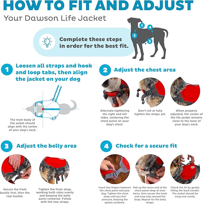 Outward Hound Dawson Swim Red Dog Life Jacket, Medium