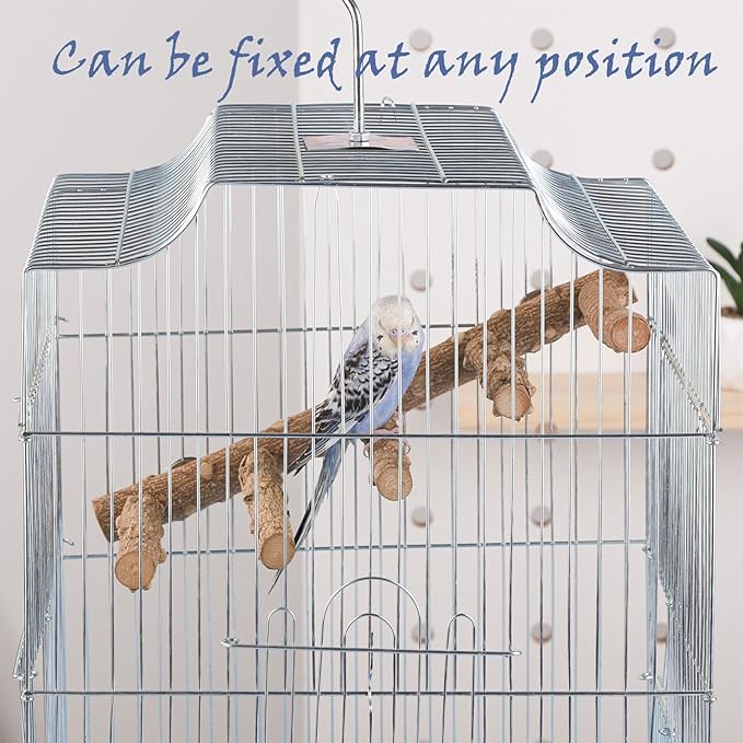 IBWell Bird Ladder for Cage Bird Stands for Parrots Parakeet Perches Cockatiel Perch Natural Bird Perches Budgie Perch