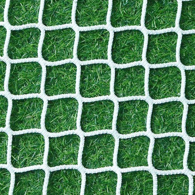 Safety Rope Net Kids Pet Stair Balcony Protection Net Baseball Softball Backstop Nets Outdoor Knotless Sports Netting(Size:0.5Mx4M（1.64FTx13.12FT）,Color:White)