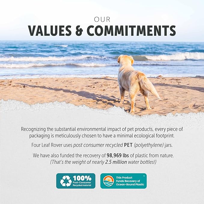 Four Leaf Rover Guts & Glory - Freeze Dried Organs for Dogs - with 100% Grass-Fed New Zealand Beef - Rich in Minerals - Veterinarian Formulated - 30 Large Dog Servings