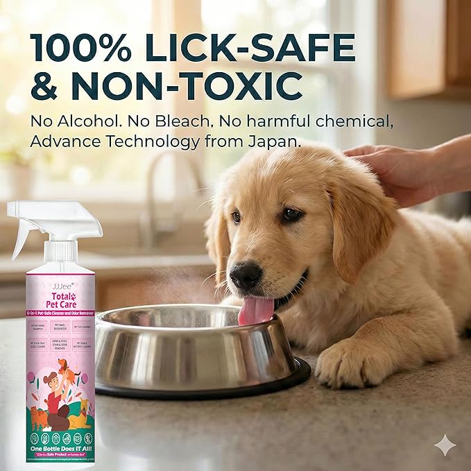 No-Rinse Dog Paw Cleaner & Pet Cleaning Spray for Dogs & Cats – Cleans Coat, Eyes & Ears, Hot Spot – Daily Cleaner for Pet Messes, Stains & Pet Odor Remover – No Harmful Chemicals (16 fl oz 2 Pack)