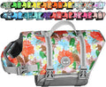 VIVAGLORY Rip Stop Dog Life Vest, Swimming Vest with Handle, Buoyancy for Doggy Puppy, Dog Life Jacket for Swimming & Boating, XL, Floral Orange