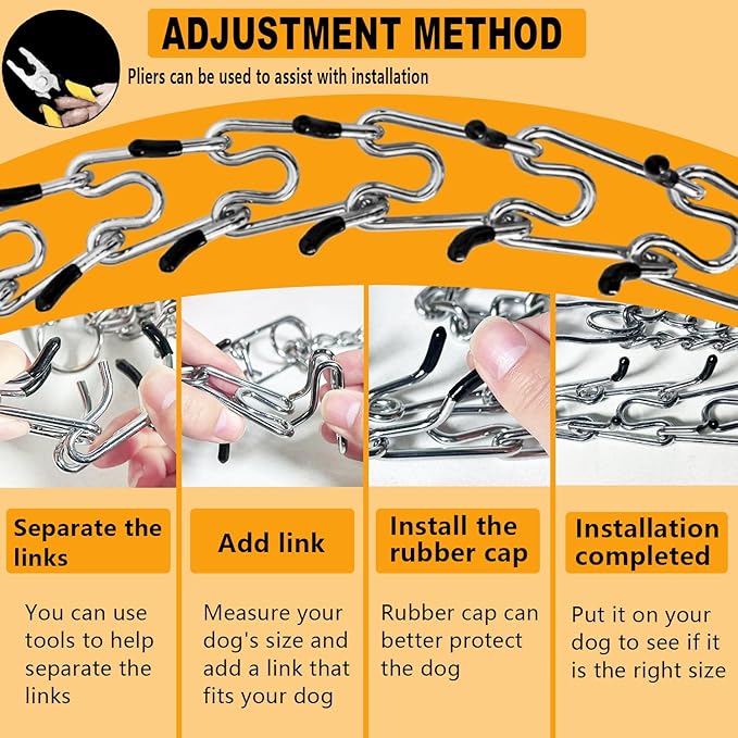 Quick - Release Dog Collar, Metal Leash Collar for Small Dogs, Medium Dogs, Large Dogs (XL(23-26" Neck))