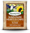 Morning Song Sunflower Hearts & Chips Wild Bird Seed – 10 lb. Premium No Mess, Shell-Free Bird Food for Outside Feeders