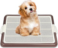 Dog Pee Pad Holder, Puppy Potty Training Tray 22.5”X16.5” for Small Dogs (Chocolate)