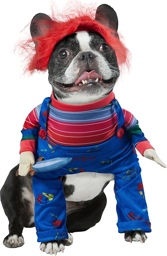 Child's Play: Chucky Pet Costume for For Dogs or Cats by Rubies, Medium