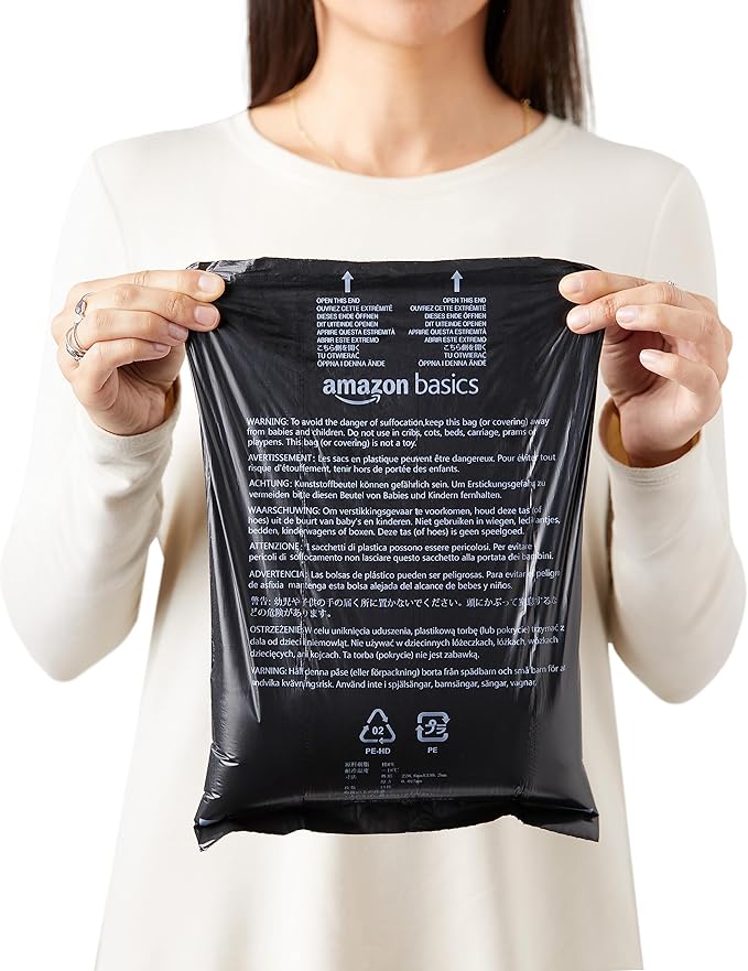 Amazon Basics Dog Poop Bags with Dispenser,Enhanced for Guaranteed Leakproof,Unscented,Includes Leash Clip,900 Count (Pack of 360)