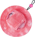 Pet hat with Ear Holes Sunscreen Baseball Cap Suitable for Small and Medium-Sized Dogs Outdoor Climbing hat in Summer Pet Products (Red, Large)