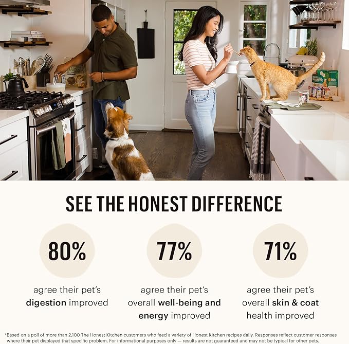 The Honest Kitchen Whole Food Clusters Grain Free Beef Dry Dog Food, 1 lb (Pack of 2)