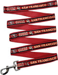 NFL PET San Francisco 49ers Dog Leash, Large Football Team Leash for Dogs & Cats - Shiny & Colorful, Licensed by The NFL