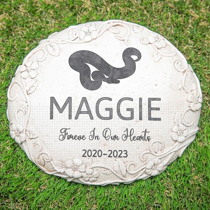 Personalized Snake Memorial Stone, Pet Grave Marker Snake, Snake Headstone, Snake Tombstone, Snake Gravestone, Snake Memorial Gifts