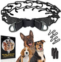 PetJett Prong Collar for Dogs - Choke Collar for Dogs, Pinch Collar for Dog Adjustable Dog Training Collar for Small Medium Large Breed - No Pull Safety Stainless Steel Metal Choker Chain Walking Tool