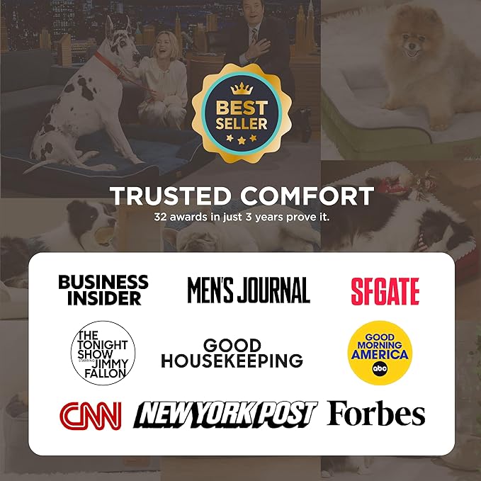 Bedsure Orthopedic Dog Bed Medium Size Dogs - Washable Medium Dog Cat Bed Waterproof, Comfort Pet Couch Sofa with Washable Removable Cover, Pets Bed with Nonskid Bottom, Pink, 28"