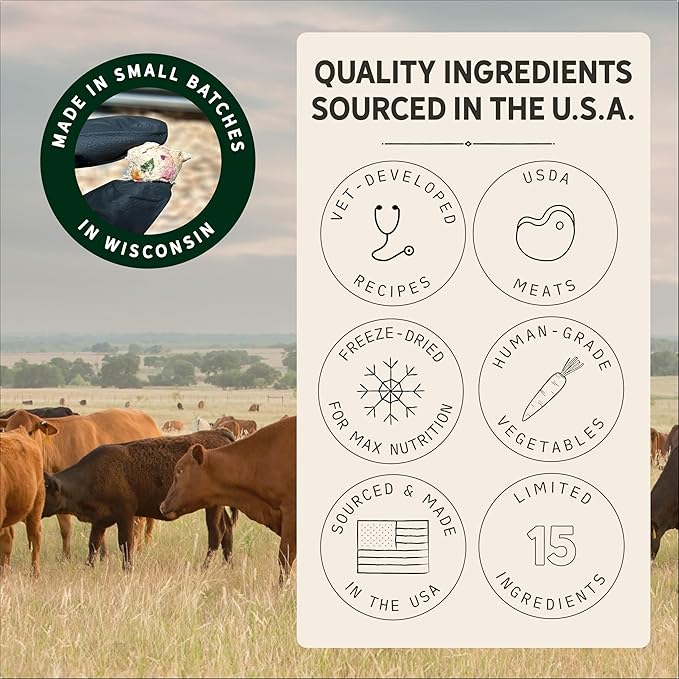 Tally's Ranch Freeze-Dried Raw Dog Food | Complete & Balanced Meal, Topper or Mixer | Real Chicken | High Protein Diet for Picky Eaters | Vet Formulated, Made in USA, Whole Food Ingredients (2lb Bag)