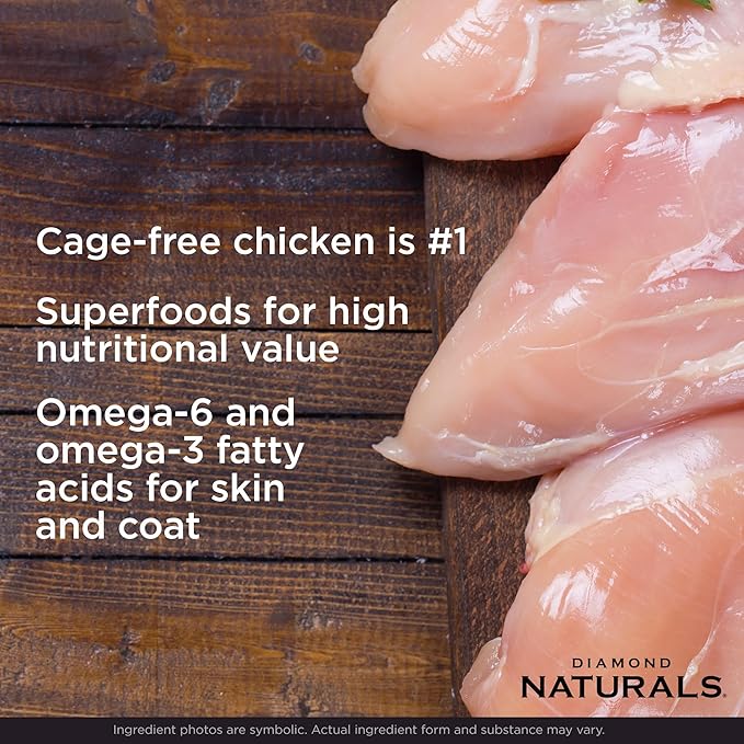 Diamond Naturals Small Breed Dog Real Chicken amnd Rice Recipe Premium Dry Dog Food 18 lbs