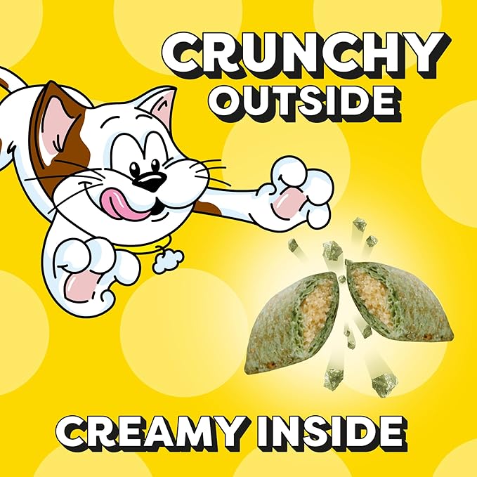 Temptations Cat Treats, Classic Crunchy and Soft Cat Treats, Blissful Catnip Flavor, Catnip Treats, 6.3 oz. Pouch (Pack of 10)