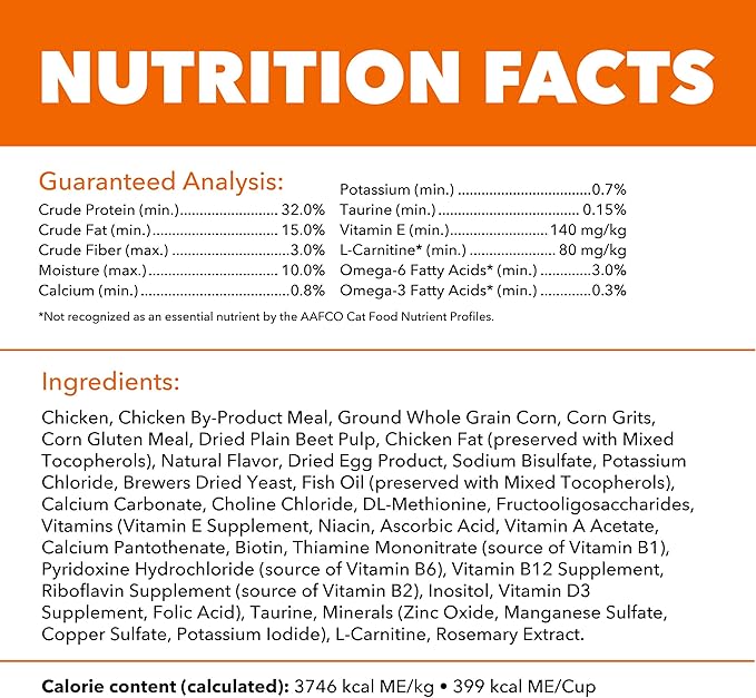 IAMS Proactive Health Dry Cat Food, Healthy Cat Food Dry Recipe for Adults, with Chicken 3.5 lb. Bag
