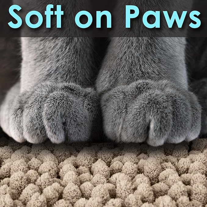 CatGuru Cat Litter Mat, Medium, Extra Large, XXL, Super Absorbent and Waterproof Litter Box Mat for Cats, Non Slip Trapping Mats, Machine Washable Kitty Trapping Pad, Cat Stuff (XL, Sand/Heavy-Duty)