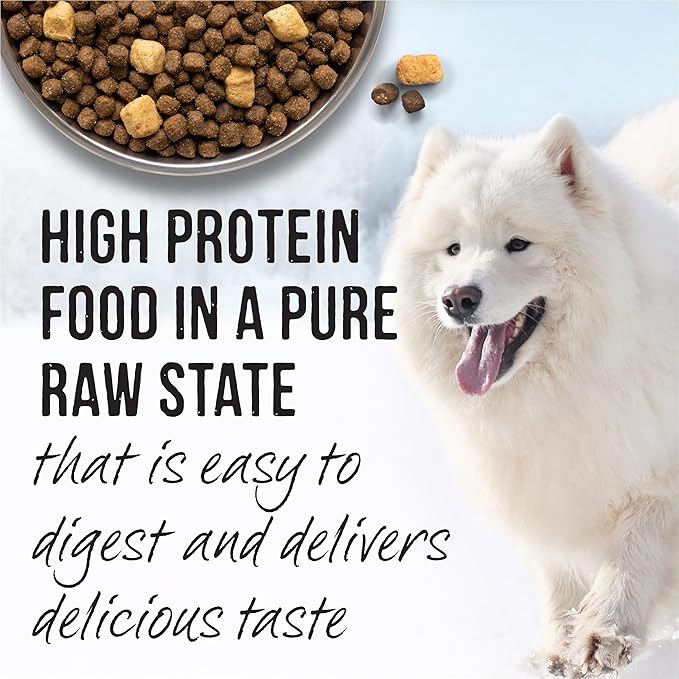 Merrick Backcountry Raw Infused Grain Free Dog Food, Great Plains Red Recipe, Freeze Dried Dog Food - 10 lb. Bag