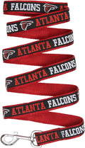 Pets First NFL Licensed Atlanta Falcons Pet Leash, Size Large – Durable Satin Dog & Cat Walking Strap and Pet Tether with Embroidered Team Name & Logo
