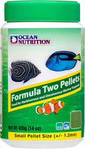 Ocean Nutrition Formula Two Pellets - Fish Food for Herbivorous & Omnivorous Marine Tropical Fish, High Protein(40%) - 14 oz (400 g) Small Pellets