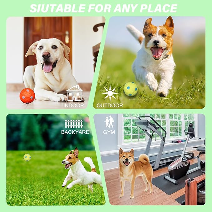 Automatic Dog Ball Launcher for Small to Medium Sized Dogs, Dog Interactive Toy Pet Ball Thrower with Balls (Yellow)