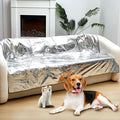 Kigley 1 Pcs Pet Deterrent Mat to Keep Dogs Off Couch, Non-Electric Cat & Dog Deterrent Mat Pain Free Couch Covers to Keep Pets Off Furniture Bed Indoor (72" × 56.3",Brown)