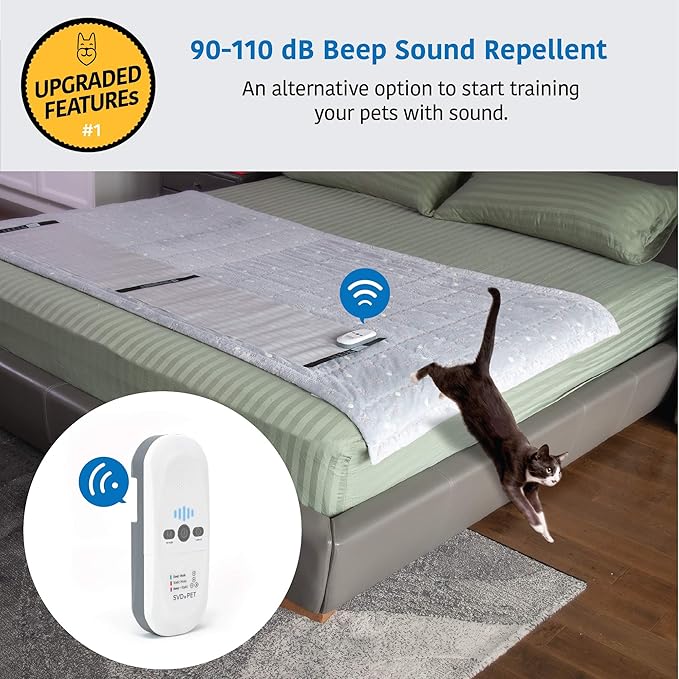 SVD.PET Pet Training Mat [2-PACK], 60"X12" + 30"x16", Electronic Repellent Mat for Dogs & Cats, 3 Training Modes, 5 Levels, Auto Power Off, Keep Dog Off Couch