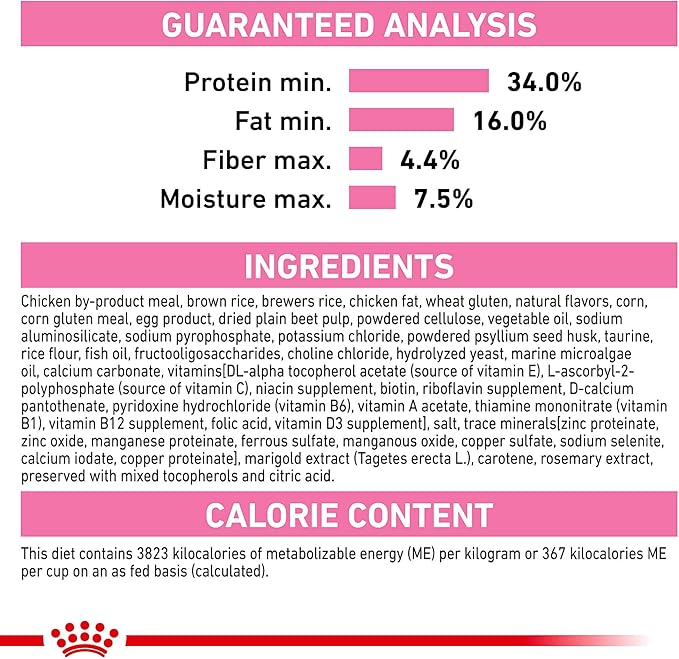 Royal Canin Feline Health Nutrition Kitten Dry Cat Food, 3 lb Bag
