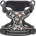 Timos Dog Harness, No-Pull Pet Harness with 2 Leash Clips, 3 Snap Buckles Adjustable Soft Padded Dog Vest, Reflective No-Choke Pet Oxford Vest with Easy Control Handle for Small Medium Large Dogs
