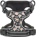 Timos No Pull Dog Harness,NO Need Go Over Dogs Head 3 Snap Buckles Reflective Oxford No Choke Harness with Front&Back 2 Metal Leash Clips Soft Padded for Small Medium Large Dogs,X-Large (Pack of 1)