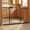 Baby Gates Extra Wide 53-57.5 Inch Large Baby Gate for Stairs Tension Pet Dog Gates Indoor for Doorways No Drilling Pressure Mounted Pet Gates for Kids