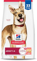 Hill's Science Diet Adult 1-6 Premium Nutrition Dry Dog Food, Salmon & Brown Rice, 33 lb. Bag