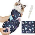 Supet Cat Grooming Wrap for Cutting Nails, 2026 Self-Adherent Cat Wrap, Anti-Escape Calming Cat Swaddle Wrap for Medicine, Nail Clipping, Teeth Brushing, Ear Cleaning