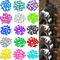 VICTHY 160pcs(16 Colors) Cat Nail Caps Cat Claw Caps Cat Nail Covers with Adhesives and Applicators (Extra Small)
