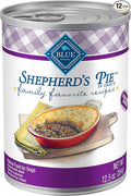 Blue Buffalo Family Favorites Adult Wet Dog Food, Made with Natural Ingredients, Shepherd's Pie, 12.5-oz Can (Pack of 12)