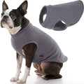 Gooby - Stretch Fleece Vest, Pullover Fleece Vest Jacket Sweater for Dogs, Gray, X-Large Length (16")