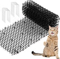 Zopeal 13ft Cat Repellent Mat with 12 Ground Stakes 12 Zip Ties, Spikes Deterrent Mat Keep Dog Off Couch for Indoor Outdoor Keep Pet Off Yard Garden