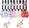 8 Pcs Chicken Diapers Bird Diaper Reusable Duck Diapers Waterproof and Adjustable Chicken Accessories Poultry(M)