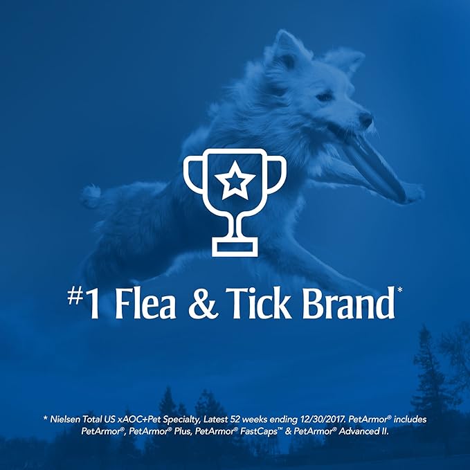PetArmor for Dogs, Flea and Tick Treatment for Extra Large Dogs (89-132 Pounds), Includes 3 Month Supply of Topical Flea Treatments