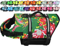 VIVAGLORY Rip Stop Dog Life Vest, Swimming Vest with Handle, Buoyancy for Doggy Puppy, Dog Life Jacket for Swimming & Boating, S, Northeast Florals-Green