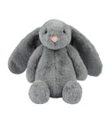 Best Pet Supplies Interactive Squeaky Dog Chew Toy, Ideal Dog Toys for Chewers, Small, Medium & Large Dogs, and Fetch Lovers - Bunny (Gray), Large