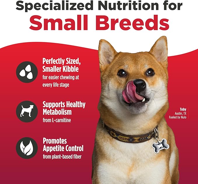 Nulo Freestyle Small Breed Dog Food Dry - Beef & Sweet Potato, Puppy & Adult Grain Free Dog Food, Natural, High Protein, Smaller Sized Kibble with BC30 Probiotic for Healthy Digestion Support, 14lb