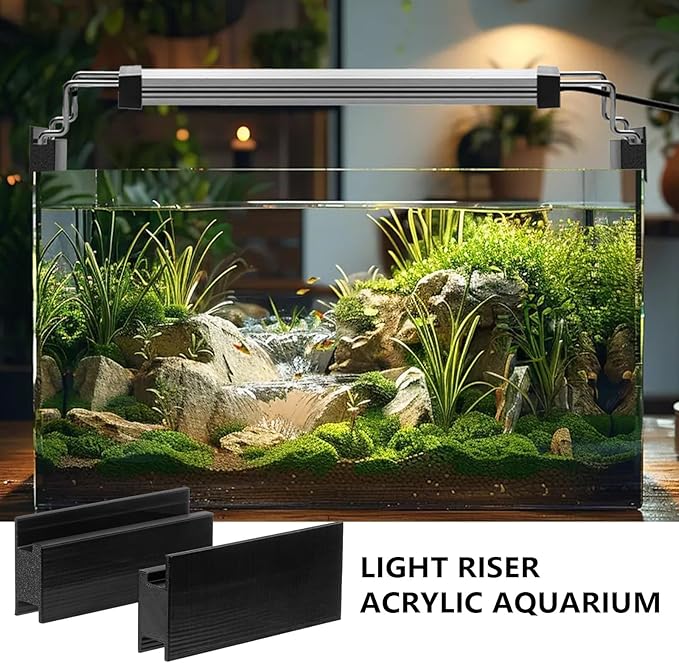 1in Aquarium Light Riser Compatible with Aqueon Tanks, Universal Light Bar Riser Mount