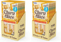INABA Churu Bites for Cats, Soft Baked Chicken Churu Filled Cat Treats with Green Tea Extract, 0.35 Ounces Each Tube, 18 Tubes Total (3 per Pack), Chicken Recipe (Pack of 2)